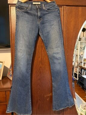 J Brand Medium Blue Flare Jeans